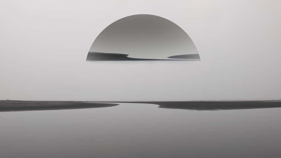 Enjoy The Simple Yet Impactful Beauty Of This Minimalist Black And White Wallpaper Wallpaper