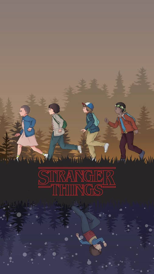 Enjoy The Stranger Things Cute Scene Wallpaper