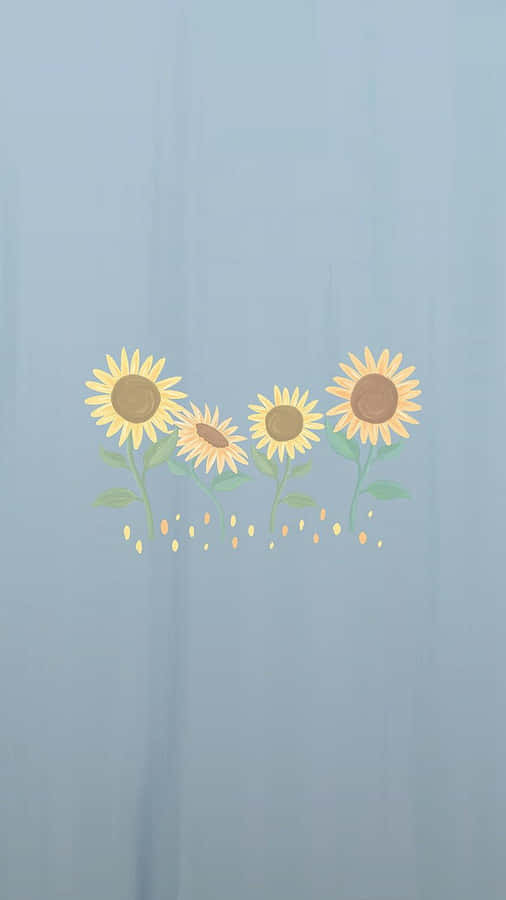Enjoy The Sun-filled Beauty Of A Bright And Colorful Sunflower Wallpaper
