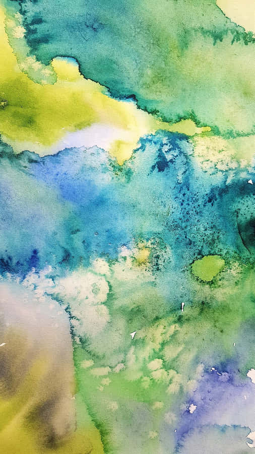 Enjoy The Vibrant Beauty Of Watercolor Painting On Your Iphone! Wallpaper