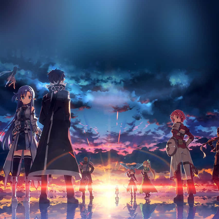 Enjoy Watching Anime On The High Resolution 4k Display Of An Ipad. Wallpaper