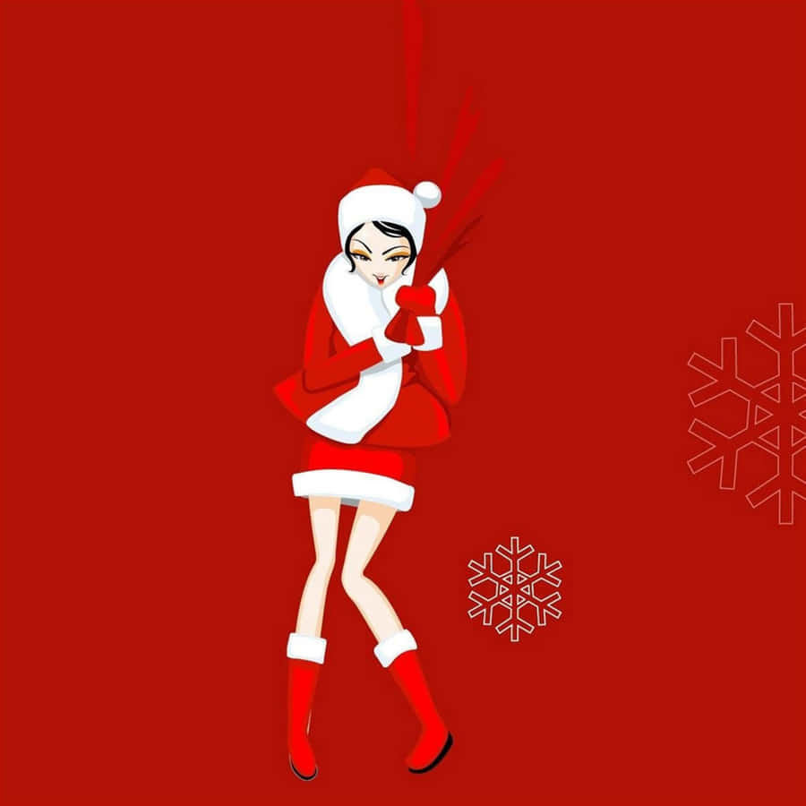 Enjoy Your Christmas With A Simple Christmas Ipad Wallpaper