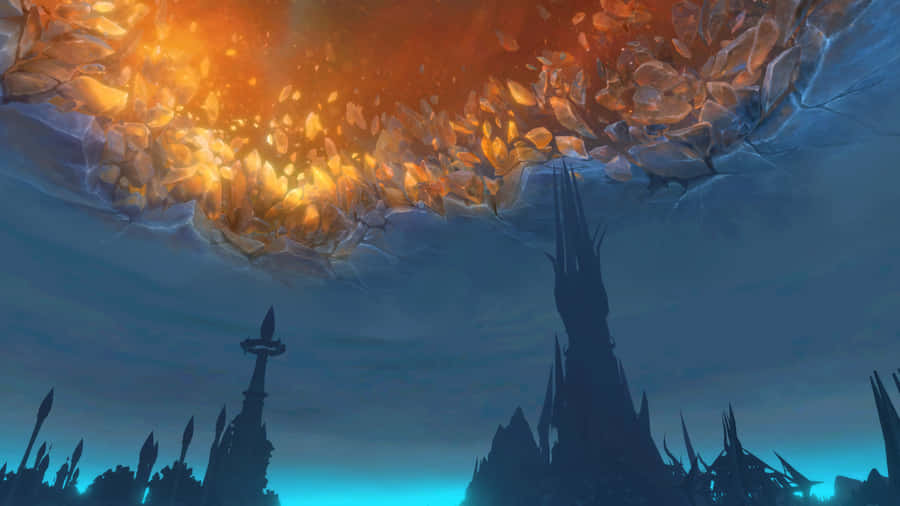 Enter A Vibrant Realm Of Adventure With World Of Warcraft Shadowlands Wallpaper