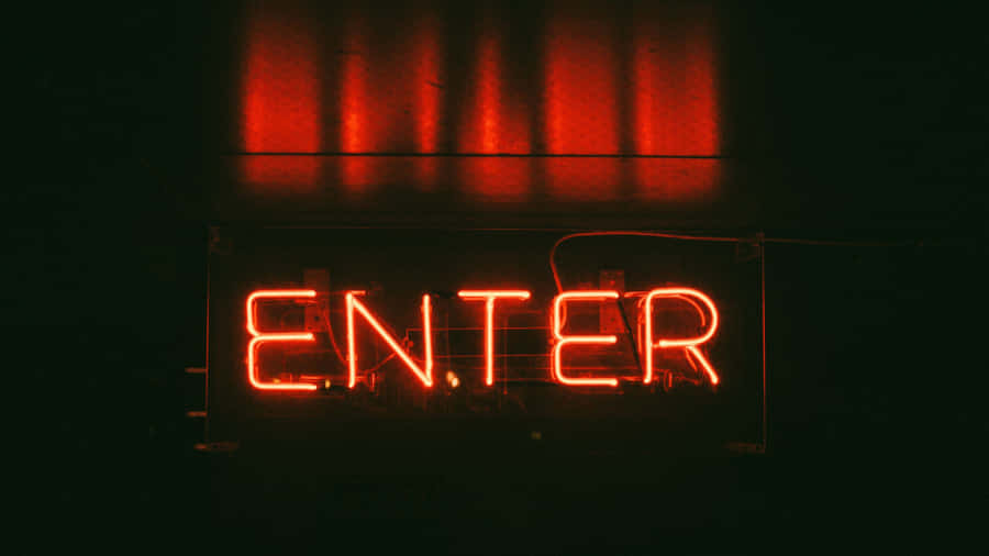 Enter Neon Lights Tumblr Laptop Wallpaper