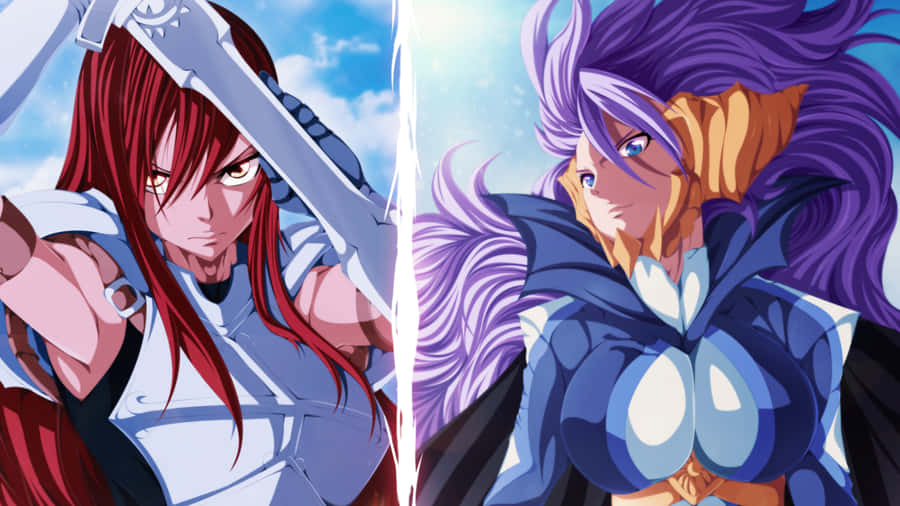 Erza Scarlet - A Powerful Heroine! Wallpaper