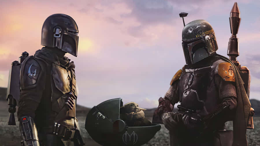 Experience Powerful Computing With The Mandalorian Pc Wallpaper