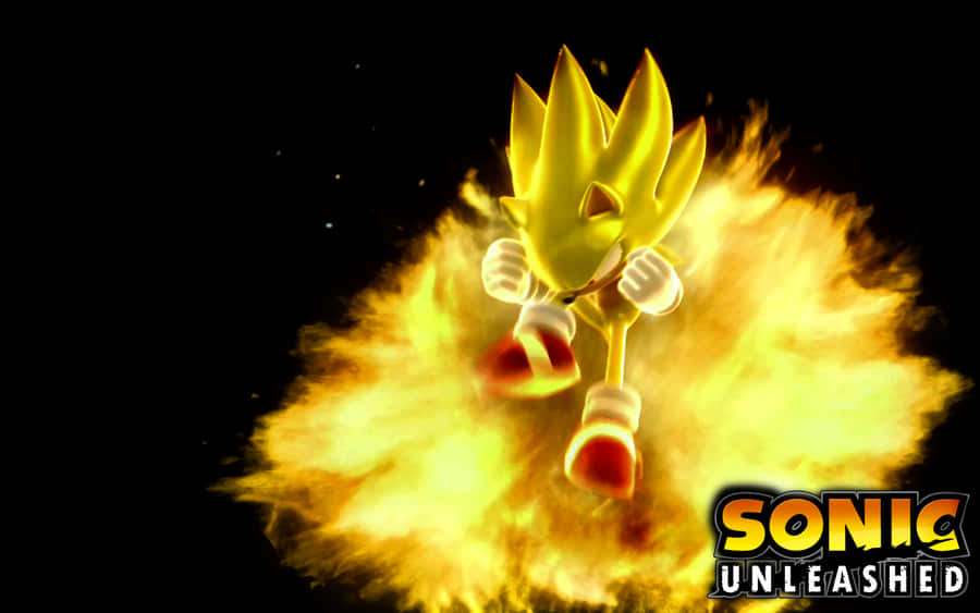 “experience The Speed Of Super Sonic” Wallpaper