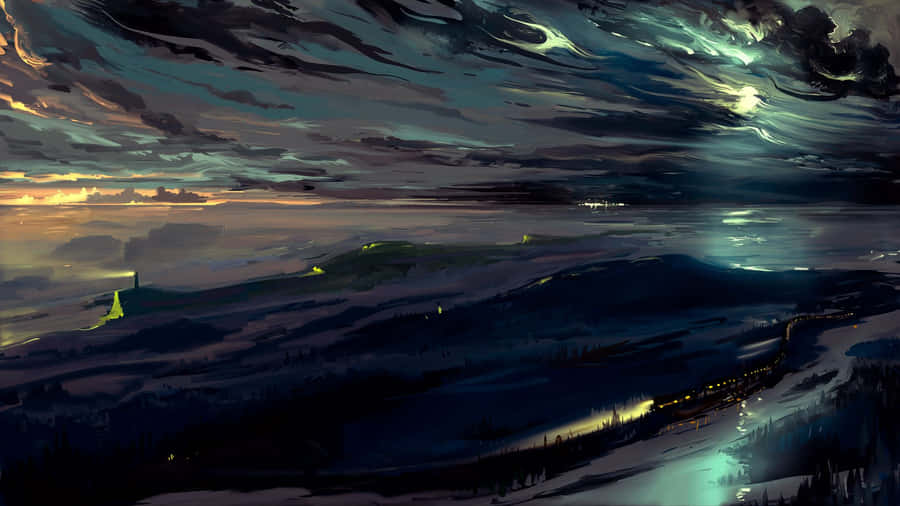 Experience The World Of Darkness With Mac Os Wallpaper