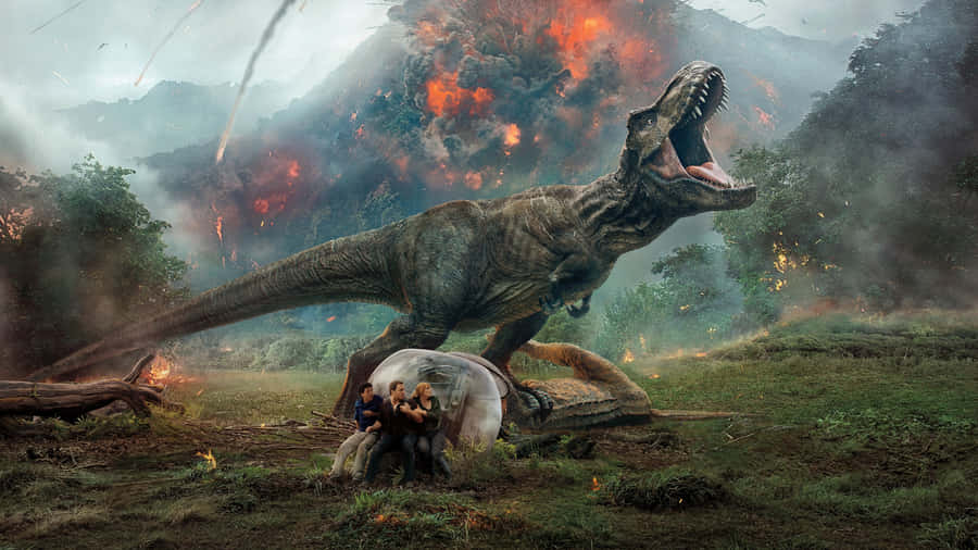 Explore A Magical Blue Jurassic World Wallpaper