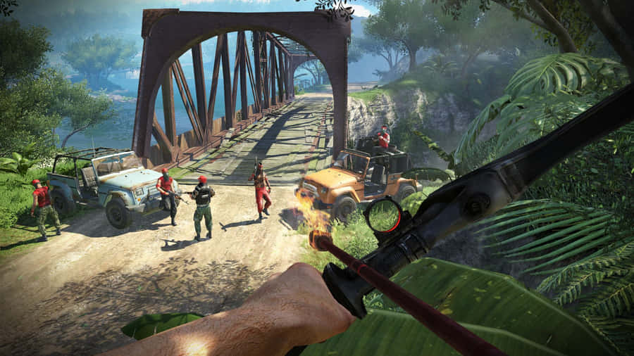 Explore City Ruins On The Island Of Far Cry 3 Wallpaper