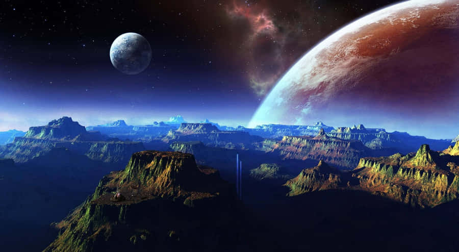 Explore The Vast Depths Of Fantasy Space Wallpaper