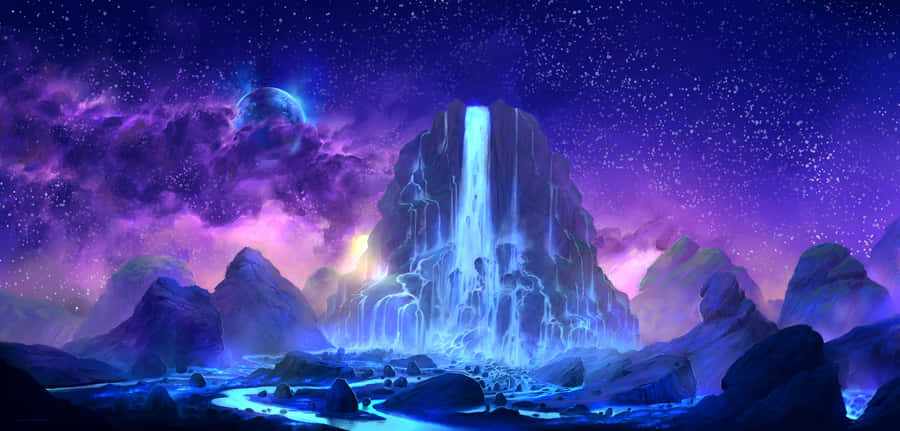 Explore The Wonders Of A Magical Fantasy Space Wallpaper