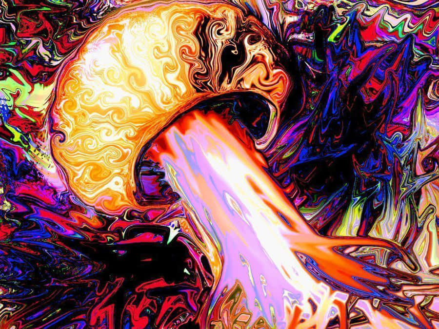 Exploring A Psychedelic World Wallpaper