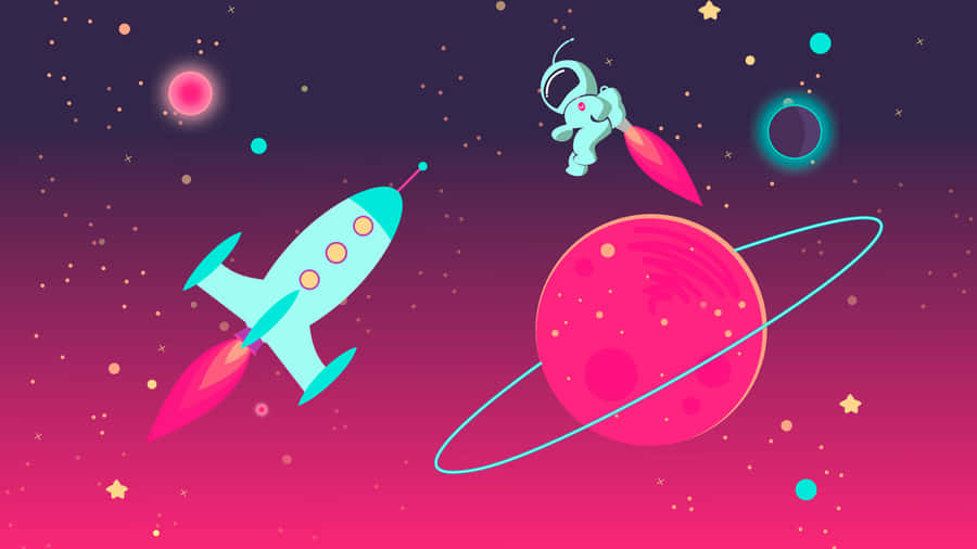 Exploring The Vastness Of Space Wallpaper