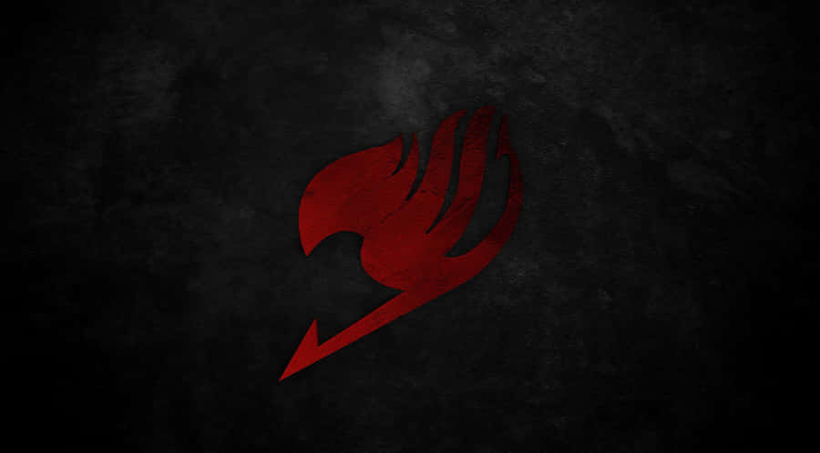 Fairy Tail Logo On A Blue Background Wallpaper
