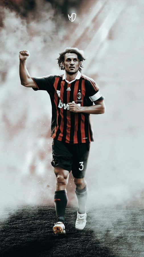 Famous Hand Gesture Of Paolo Maldini Wallpaper