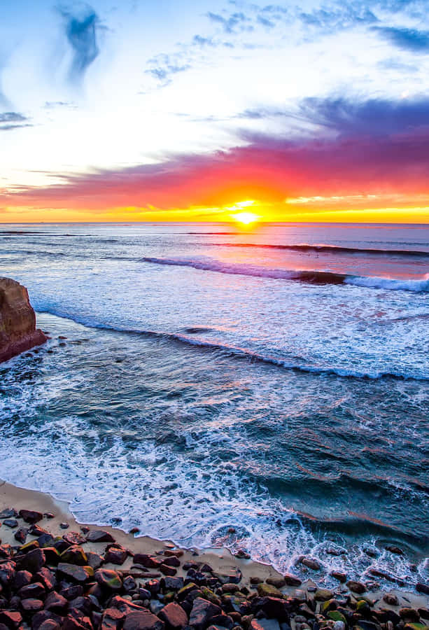 Feel The Beach Vibes With San Diego Iphone Wallpaper Wallpaper