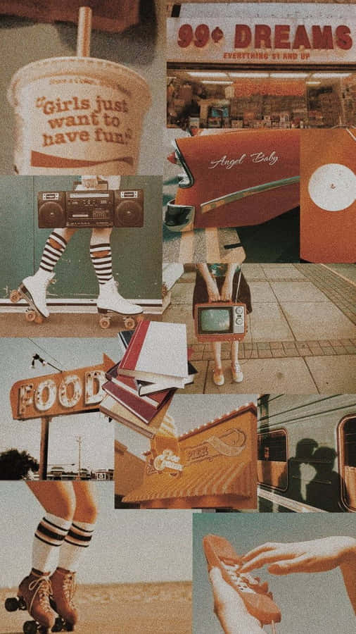 Feel The Beauty Of Vintage With The Dreamy Vintage Girl Wallpaper