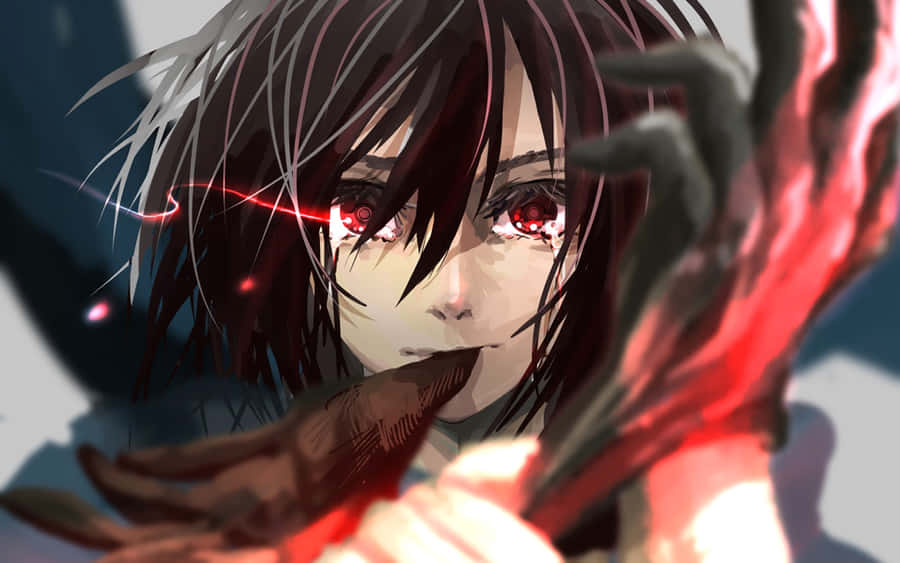 Fierce Gaze Of A Warrior - Mikasa Ackerman Pfp Wallpaper