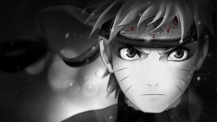 Fierce Naruto White Wallpaper