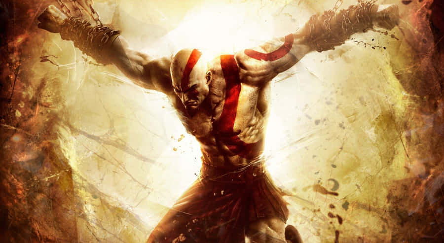 Fight Against Gods In God Of War 3 Wallpaper