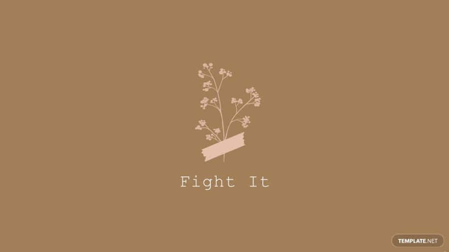 Fight It Logo - A Pink Flower With A Ribbon Wallpaper