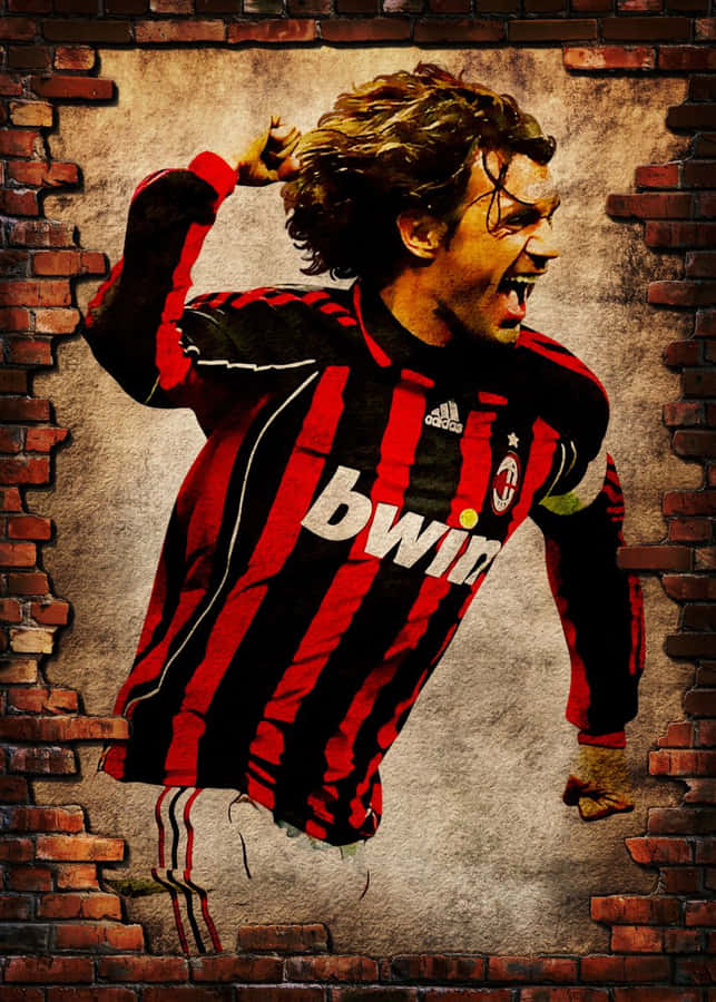 Fighting Mode Paolo Maldini Wallpaper