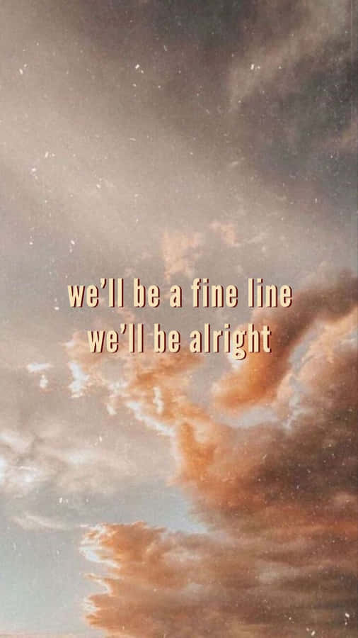 Fine Line Sky Lyrics Wallpaper