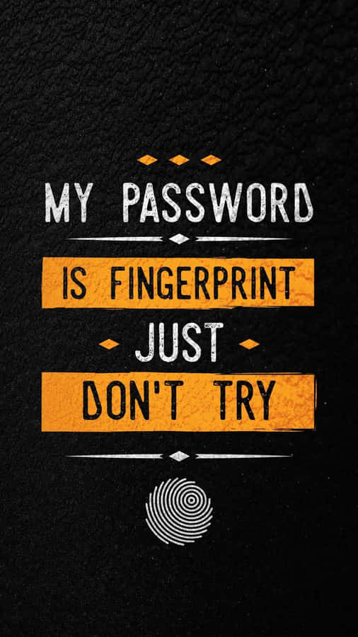 Fingerprint Password Concept Wallpaper