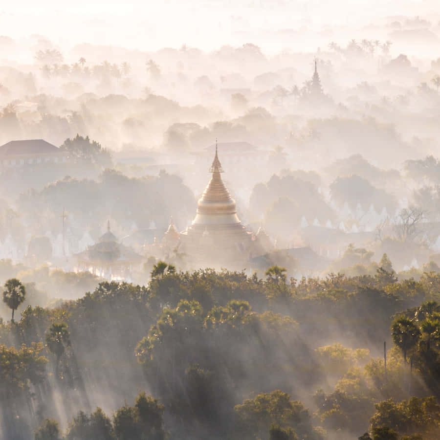 Fog Surrounding Mandalay Hill Wallpaper