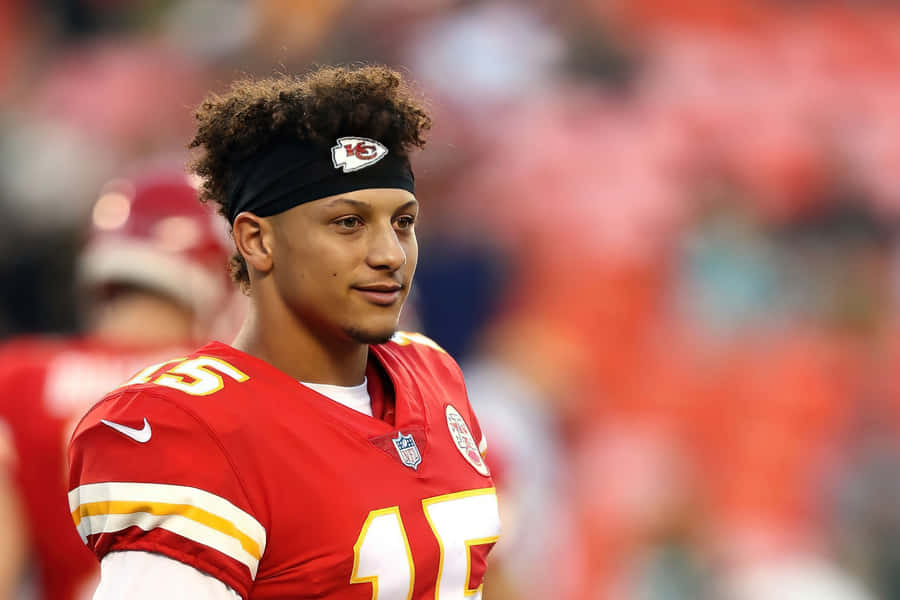 Football Superstar Patrick Mahomes Phone Wallpaper