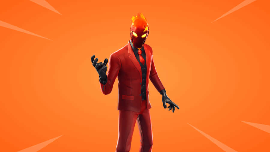 Fortnite - Flaming Suit Wallpaper