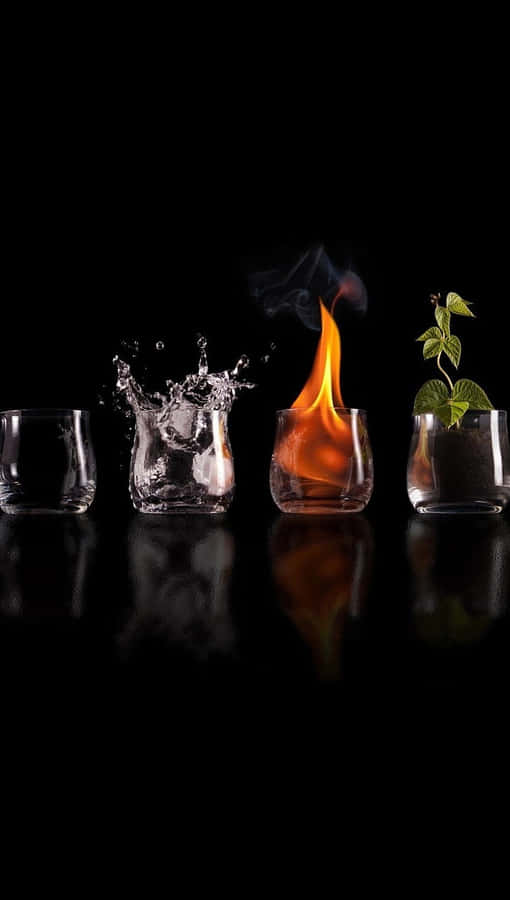 Four Elements Glasses Wallpaper