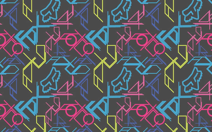 Fox Racing Logo Straight Lines Wallpaper