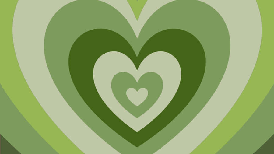 Fresh And Fun Mint Green Heart Wallpaper