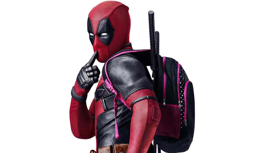 Funny Deadpool Cute Pose Wallpaper