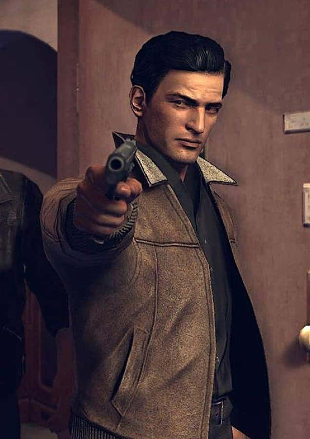 Gangsters With Guns Aiming At The Enemy Wallpaper