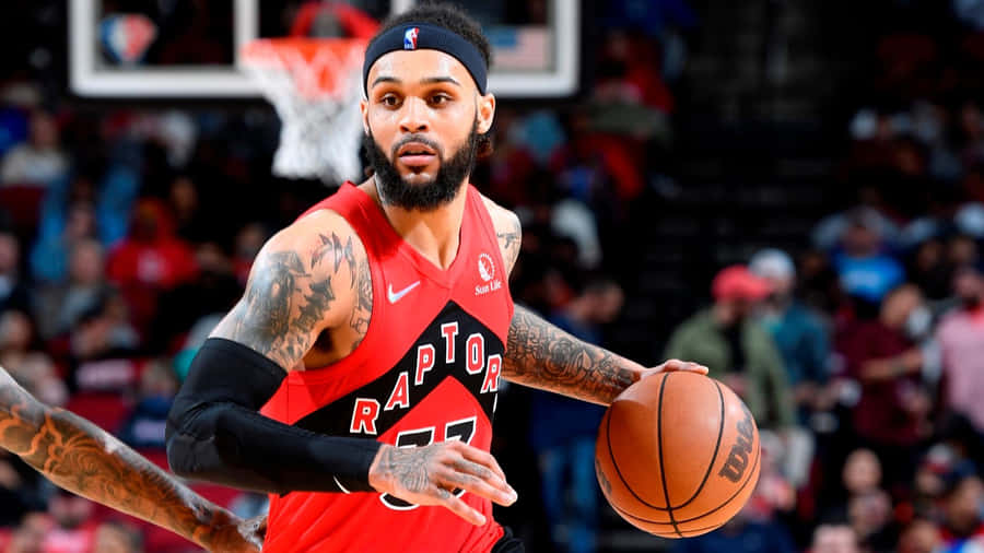 Gary Trent Jr During Toyota Center Game Wallpaper