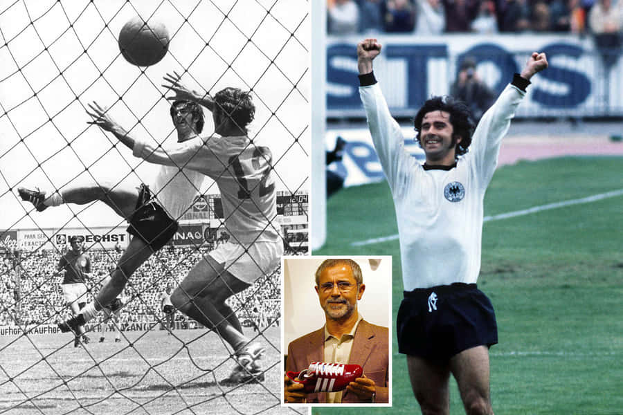 Gerd Muller German Footballer Goal Highlight Wallpaper