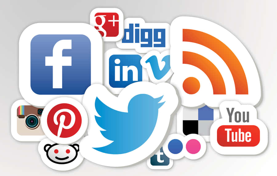Get Connected With Social Media Wallpaper