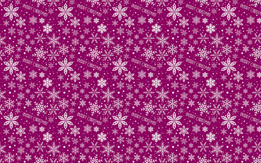 Get Into The Spirit Of Christmas With This Pattern Of Red And Green Ornaments And Snowflakes! Wallpaper