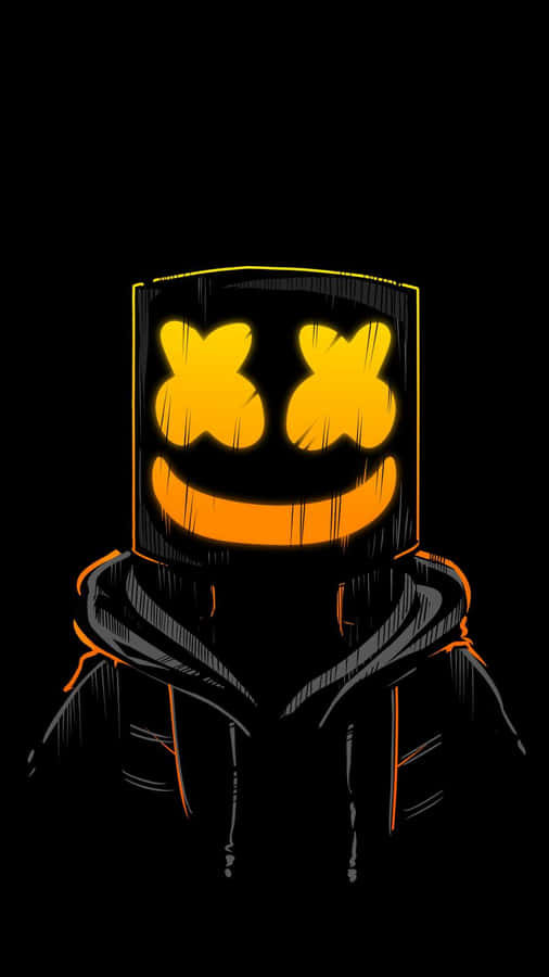 Get Ready For The New Tech Future With Marshmallo Neon Iphone Wallpaper