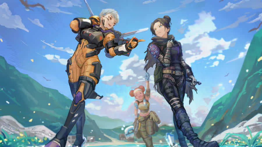 Get Ready To Revive And Shine With Lifeline In Apex Legends Wallpaper