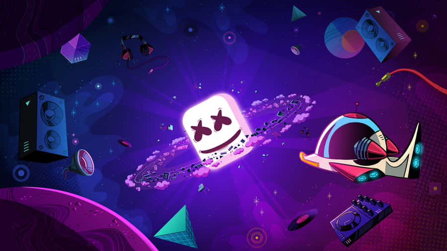 “get The Latest Marshmallo Neon Iphone” Wallpaper