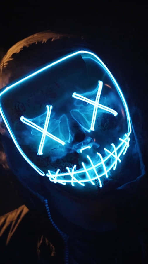 Get The Perfect Combination Of Style And Functionality With Marshmallo Neon Iphone! Wallpaper