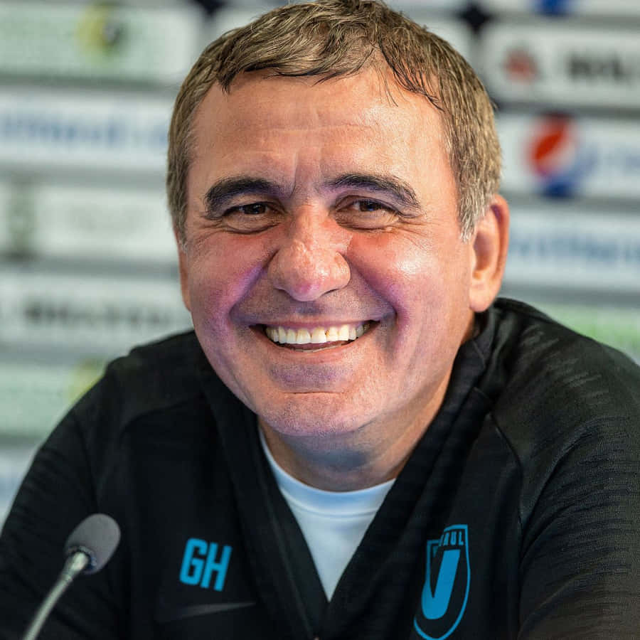 Gheorghe Hagi In Action Wallpaper
