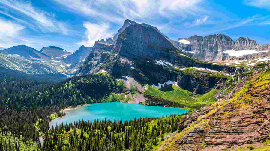 Glacier_ National_ Park_ Mountain_ Lake_ View.jpg Wallpaper
