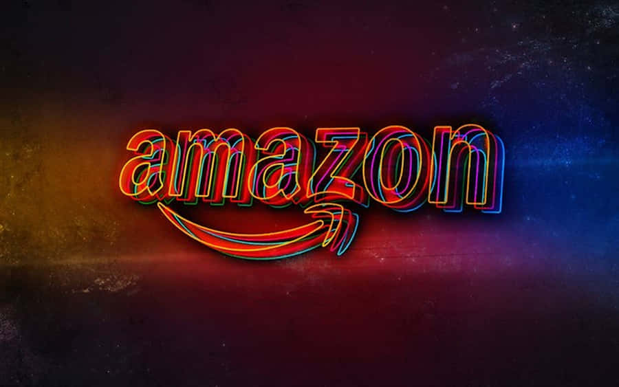 Glitching Amazon Uk Logo Wallpaper