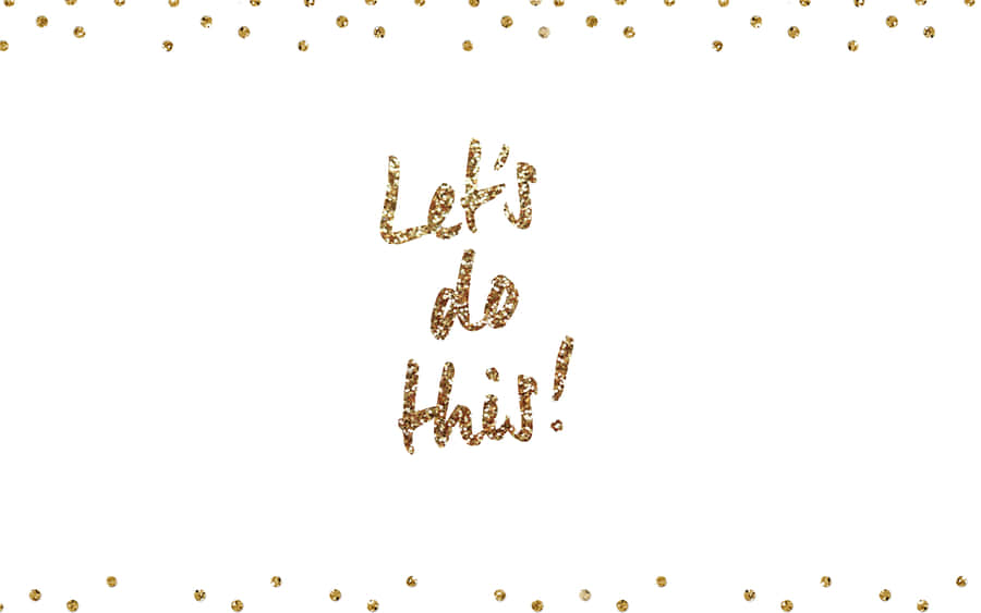 Glittering Typography Cute Things Wallpaper