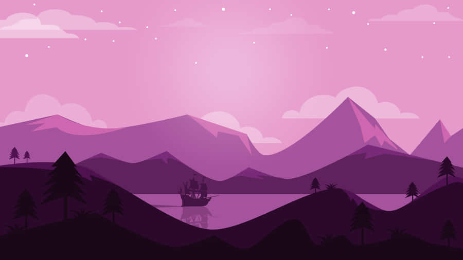 Go Off The Beaten Track And Explore A Minimalist Mountain. Wallpaper